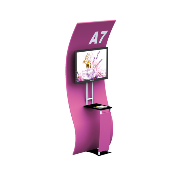 10 ft x 10 ft Modular Trade Show Booth With Backdrop and S Stand image 2