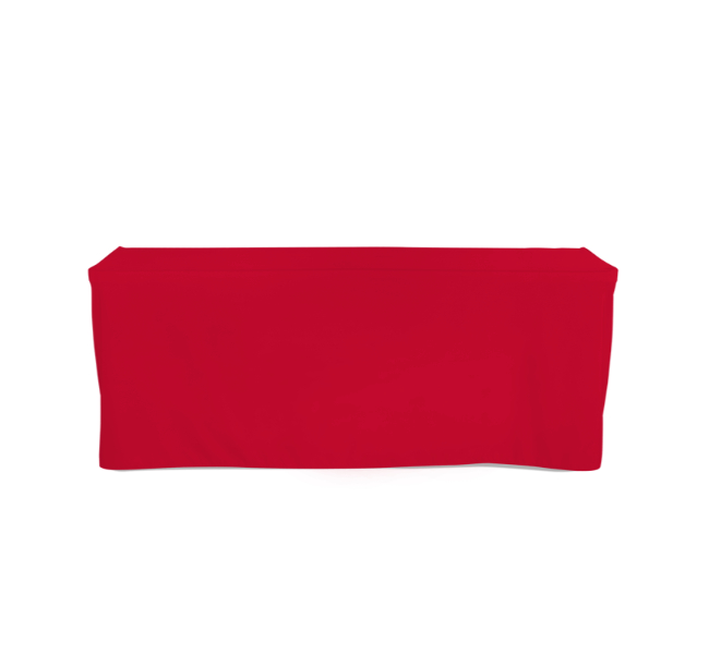 Blank fitted table covers 4 sided - Premium printing and custom designs for businesses and events.