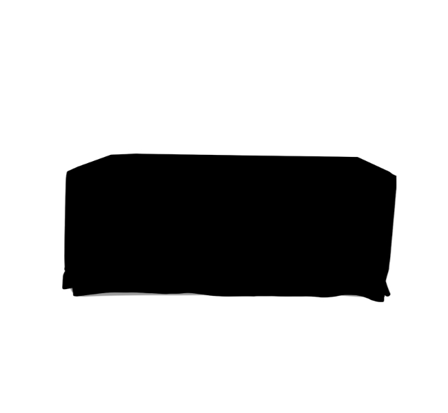 Blank Pleated Table Covers 2 - High-quality printing product from A2Z Printing Hub.