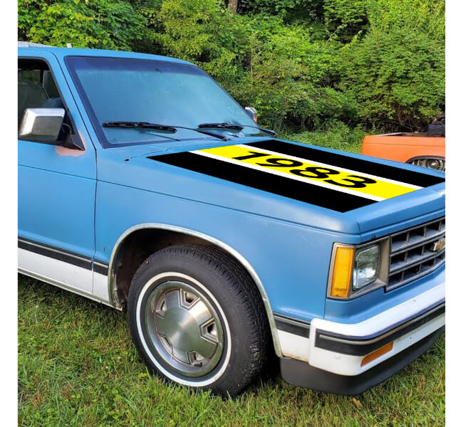 Custom Truck Hood Decals