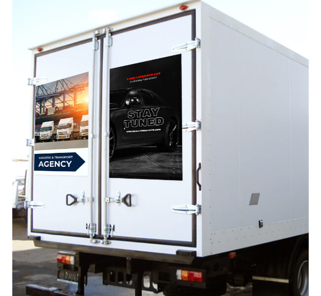 Custom Magnetic Truck Door Signs 2