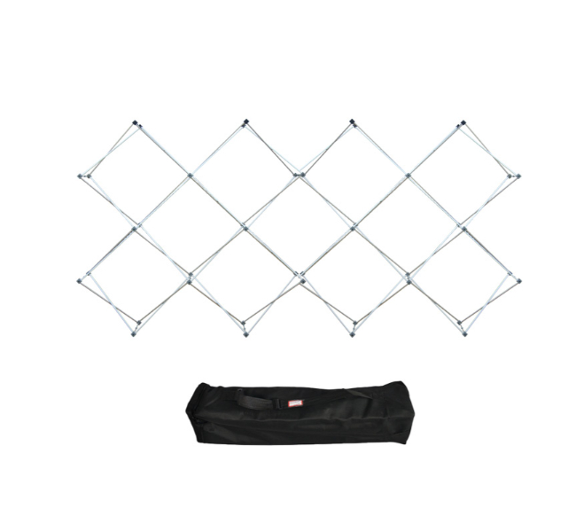 Double x grid table top pop up display - Premium printing and custom designs for businesses and events.