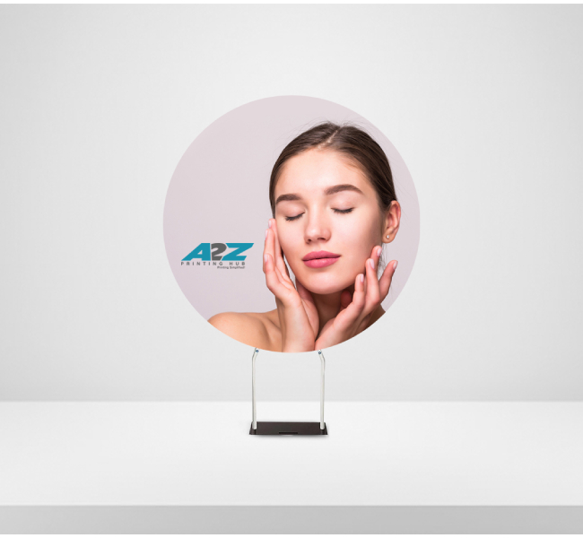 Ez Tube Backdrop Round Shape 1 - High-Quality Display and Covers by A2Z Printing Hub