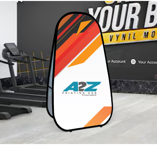Custom Vertical Pop-Up Banner - Portable and high-quality display