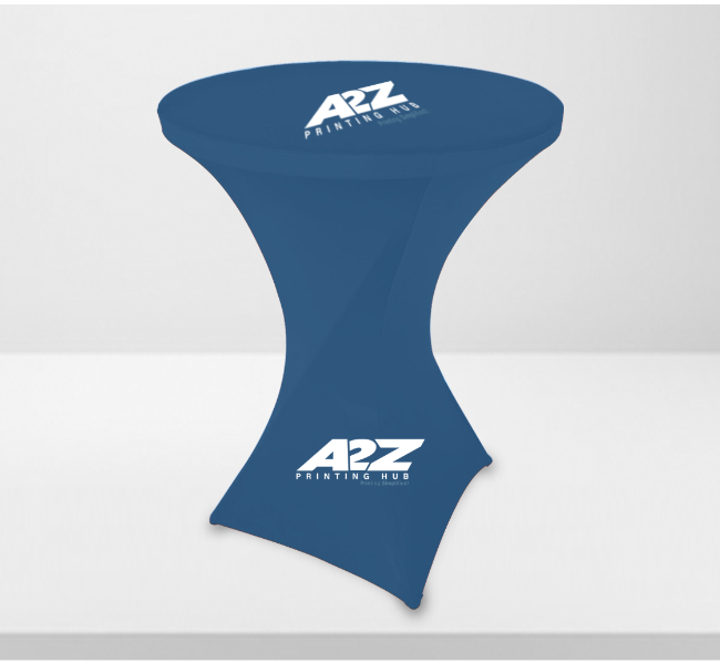 Round stretch table covers - Premium printing and custom designs for businesses and events.