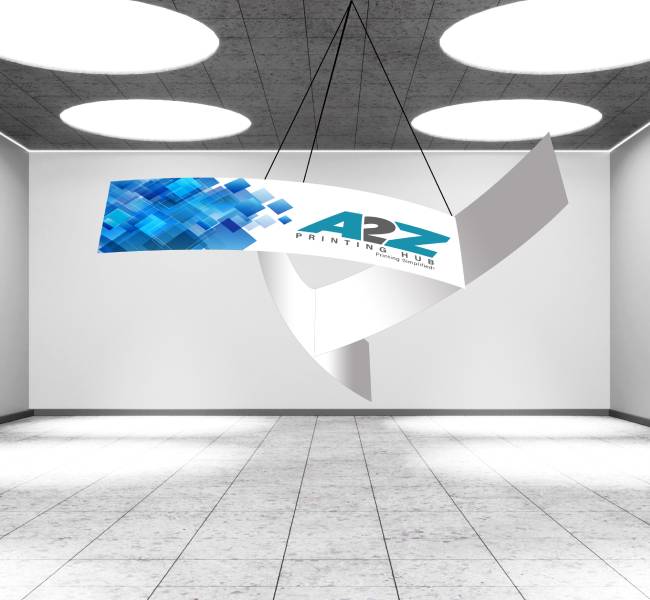 Skytube hanging banners pinwheel - Premium printing and custom designs for businesses and events.