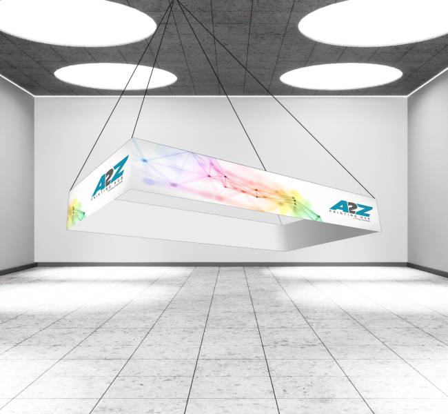 Skytube hanging banners rectangle - Premium printing and custom designs for businesses and events.