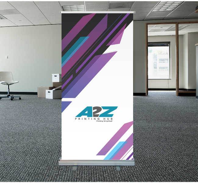Standard roll up banner stands silver - Premium printing and custom designs for businesses and events.
