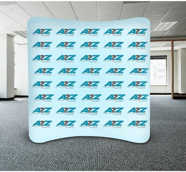 Step repeat ez tube backdrop curve - Premium printing and custom designs for businesses and events.
